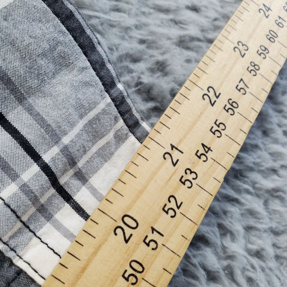 Carhartt Shirt Mens Medium Black/White Plaid Relaxed Fit Button-Down Cotton - Picture 7 of 9